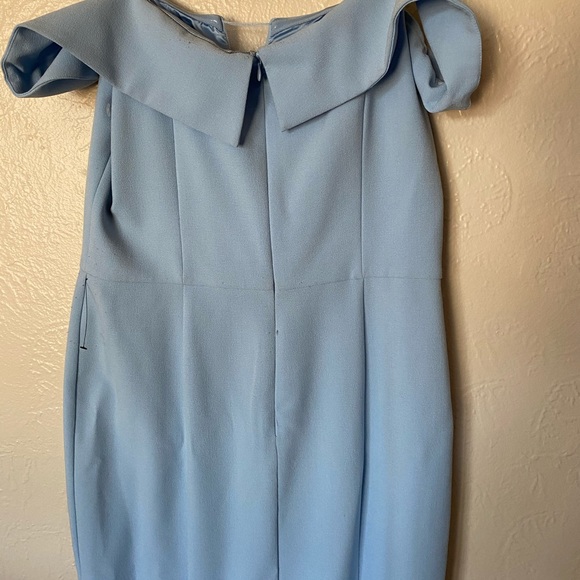 Vince Camuto Light Blue Off Shoulder Gown - Picture 6 of 12